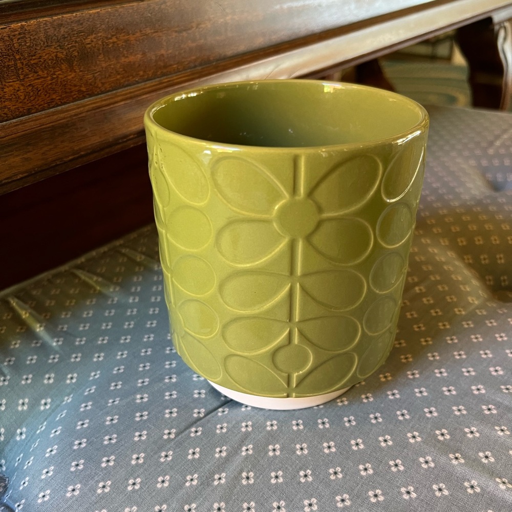 Orla Kiely Green Stem Ceramic Planter